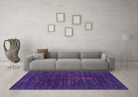 Machine Washable Abstract Purple Contemporary Rug, wshcon1908pur