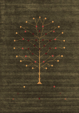 Abstract Brown Contemporary Rug, con1908brn