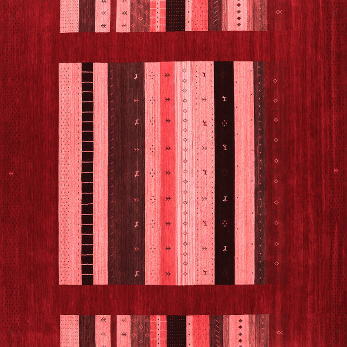 Abstract Red Contemporary Rug, con1909red
