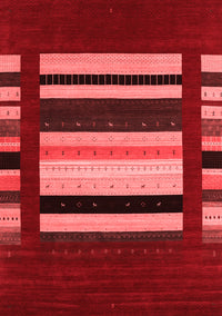 Abstract Red Contemporary Rug, con1909red