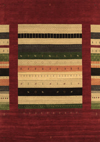 Abstract Brown Contemporary Rug, con1909brn