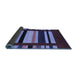 Sideview of Abstract Blue Contemporary Rug, con1909blu