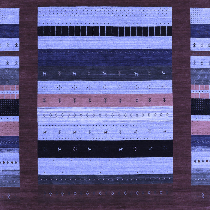 Abstract Blue Contemporary Rug, con1909blu