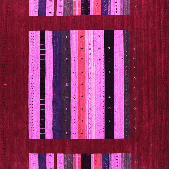 Square Abstract Pink Contemporary Rug, con1909pnk