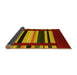 Sideview of Abstract Yellow Contemporary Rug, con1909yw