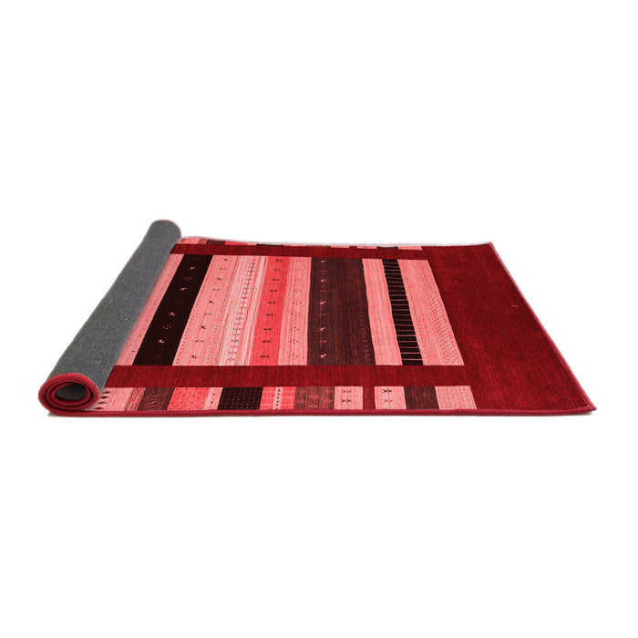 Abstract Red Contemporary Area Rugs
