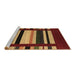 Sideview of Machine Washable Abstract Brown Contemporary Rug, wshcon1909brn