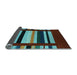 Sideview of Abstract Light Blue Contemporary Rug, con1909lblu