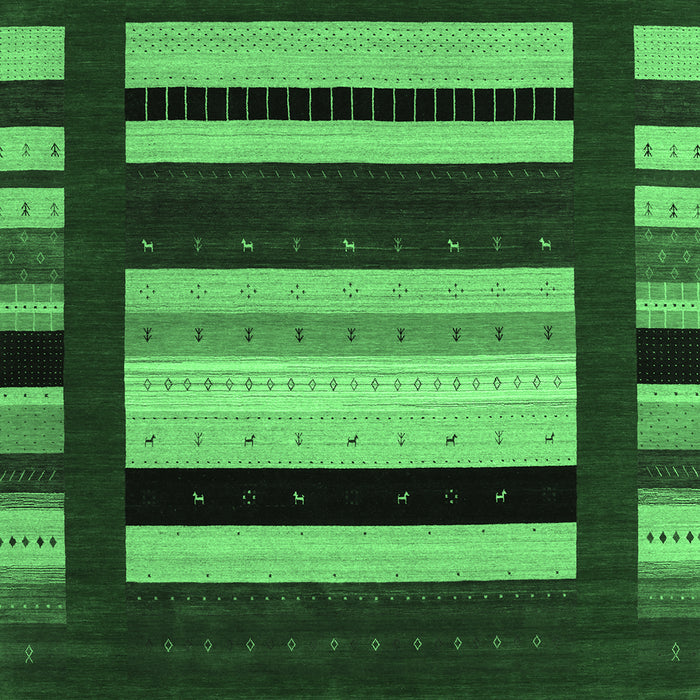 Abstract Emerald Green Contemporary Rug, con1909emgrn