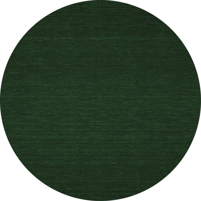 Round Abstract Emerald Green Contemporary Rug, con190emgrn