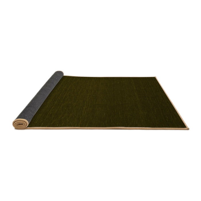 Sideview of Abstract Yellow Contemporary Rug, con190yw