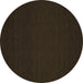 Round Machine Washable Abstract Brown Contemporary Rug, wshcon190brn