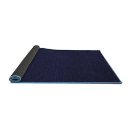 Sideview of Abstract Blue Contemporary Rug, con190blu