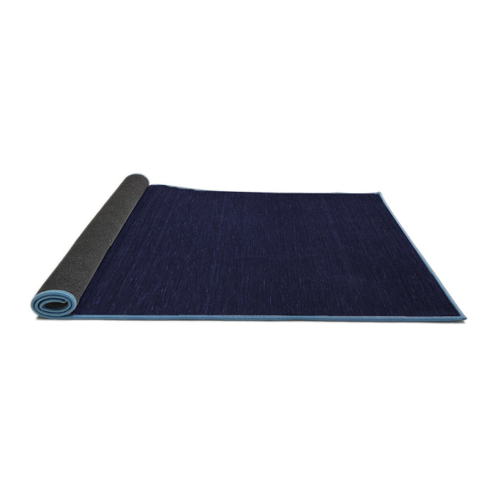 Sideview of Abstract Blue Contemporary Rug, con190blu