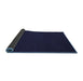 Sideview of Abstract Blue Contemporary Rug, con190blu