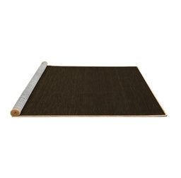 Sideview of Machine Washable Abstract Brown Contemporary Rug, wshcon190brn