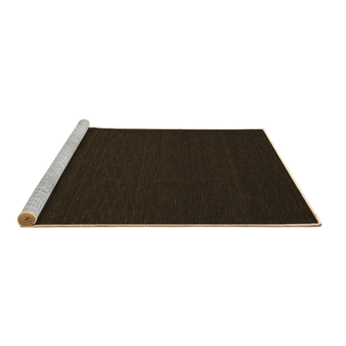 Sideview of Machine Washable Abstract Brown Contemporary Rug, wshcon190brn