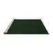 Sideview of Machine Washable Abstract Emerald Green Contemporary Area Rugs, wshcon190emgrn