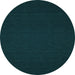 Round Abstract Light Blue Contemporary Rug, con190lblu