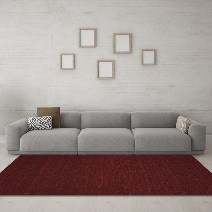 Contemporary Red Washable Rugs