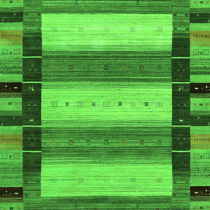 Abstract Green Contemporary Rug, con1910grn