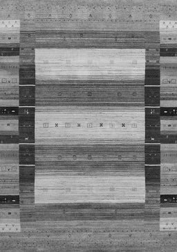 Abstract Gray Contemporary Rug, con1910gry