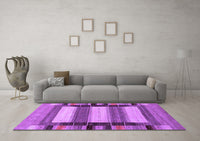 Machine Washable Abstract Purple Contemporary Rug, wshcon1910pur