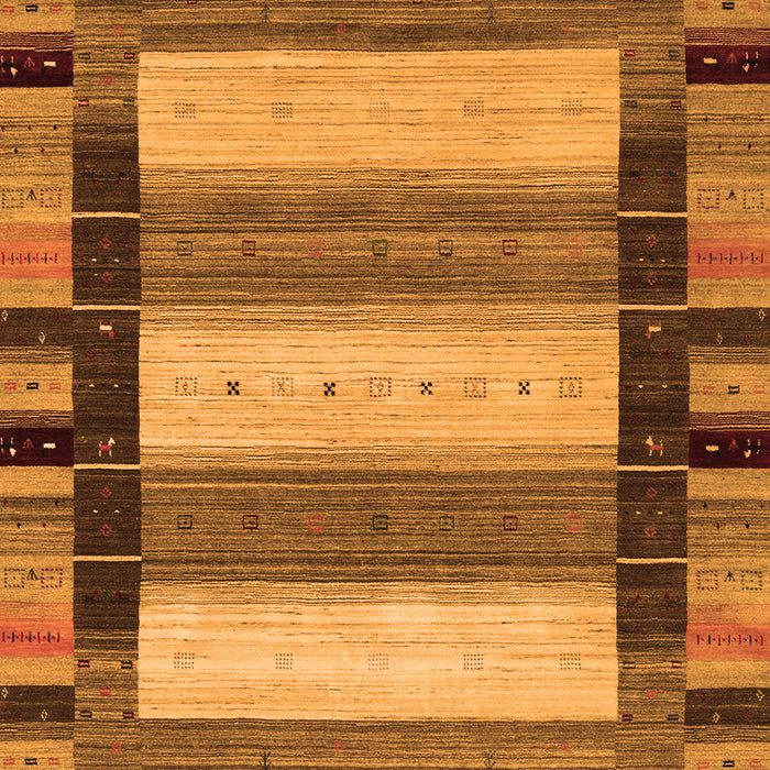 Abstract Orange Contemporary Rug, con1910org