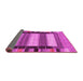 Sideview of Abstract Pink Contemporary Rug, con1910pnk