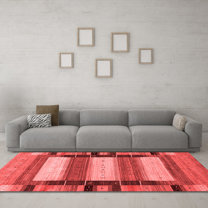 Contemporary Red Washable Rugs