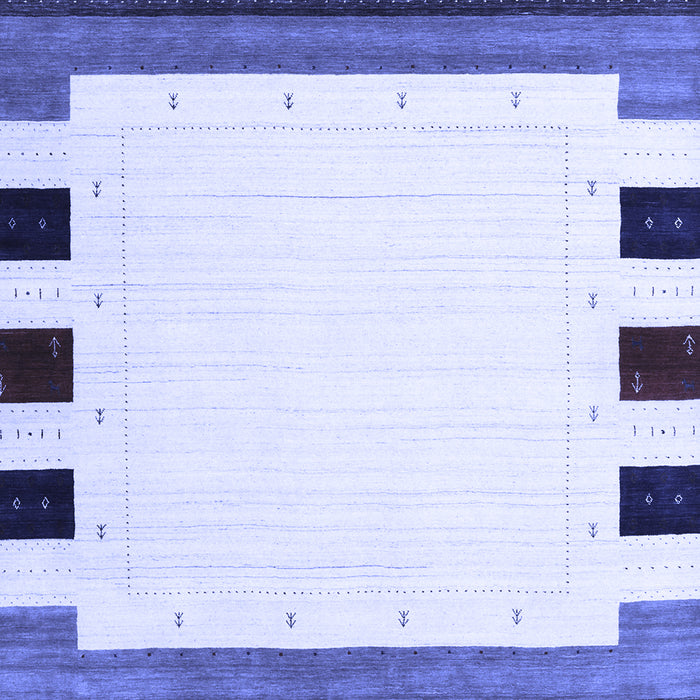 Machine Washable Solid Blue Modern Rug, wshcon1911blu