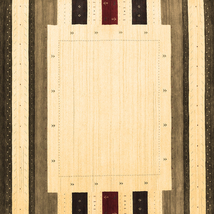 Square Machine Washable Solid Brown Modern Rug, wshcon1911brn