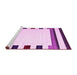 Sideview of Machine Washable Solid Pink Modern Rug, wshcon1911pnk