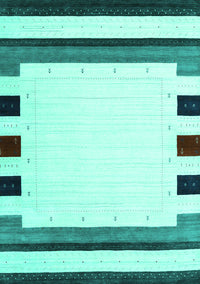 Solid Turquoise Modern Rug, con1911turq