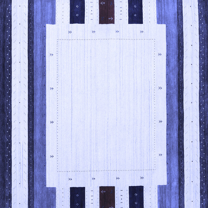 Square Machine Washable Solid Blue Modern Rug, wshcon1911blu