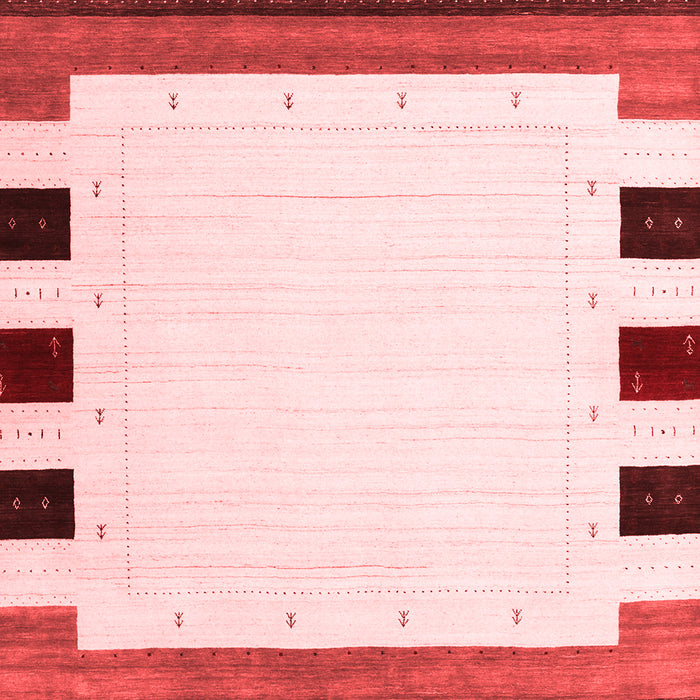 Machine Washable Solid Red Modern Rug, wshcon1911red