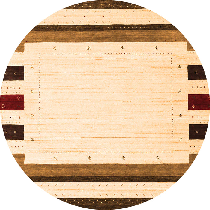 Square Solid Orange Modern Rug, con1911org