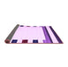 Sideview of Solid Purple Modern Rug, con1911pur