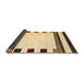 Sideview of Solid Brown Modern Rug, con1911brn