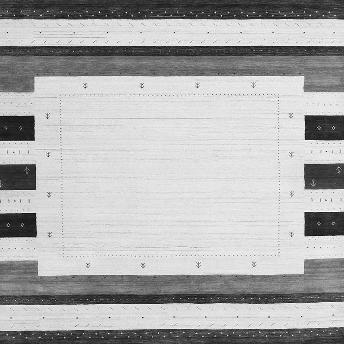 Round Machine Washable Solid Gray Modern Rug, wshcon1911gry