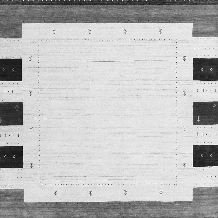 Serging Thickness of Machine Washable Solid Gray Modern Rug, wshcon1911gry