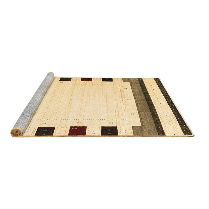 Sideview of Machine Washable Solid Brown Modern Rug, wshcon1912brn