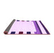 Sideview of Solid Purple Modern Rug, con1912pur