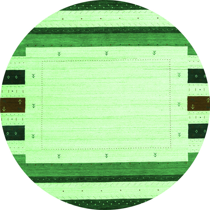 Machine Washable Solid Green Modern Area Rugs, wshcon1912grn