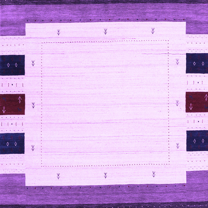 Machine Washable Solid Purple Modern Area Rugs, wshcon1912pur