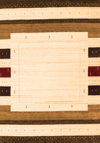 Solid Orange Modern Rug, con1912org