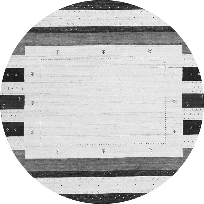 Machine Washable Solid Gray Modern Rug, wshcon1912gry