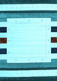 Solid Light Blue Modern Rug, con1912lblu