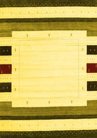 Solid Yellow Modern Rug, con1912yw