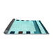 Sideview of Solid Light Blue Modern Rug, con1912lblu